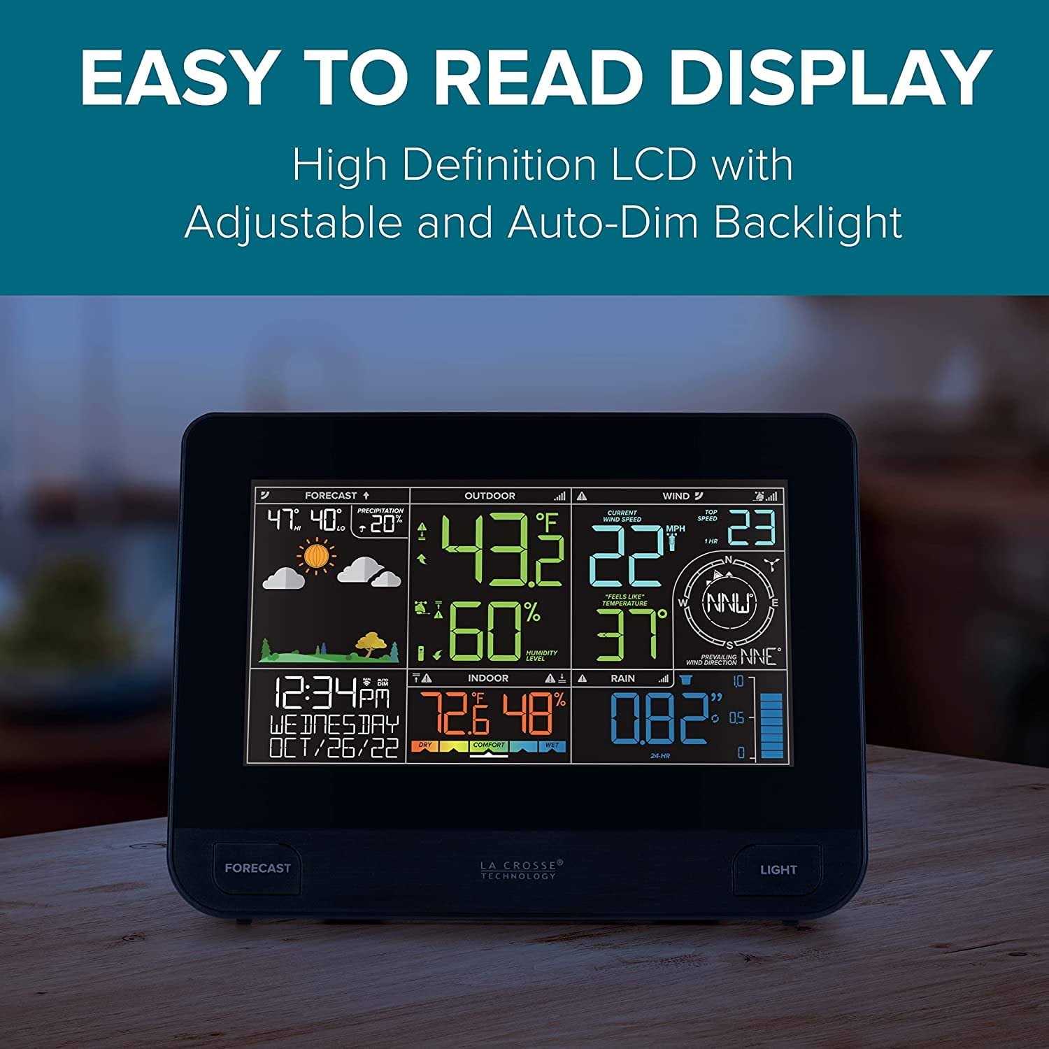 La Crosse Technology Wi-Fi Professional Weather Center with Combination Sensor and Remote Monitoring - Cheap Fitting