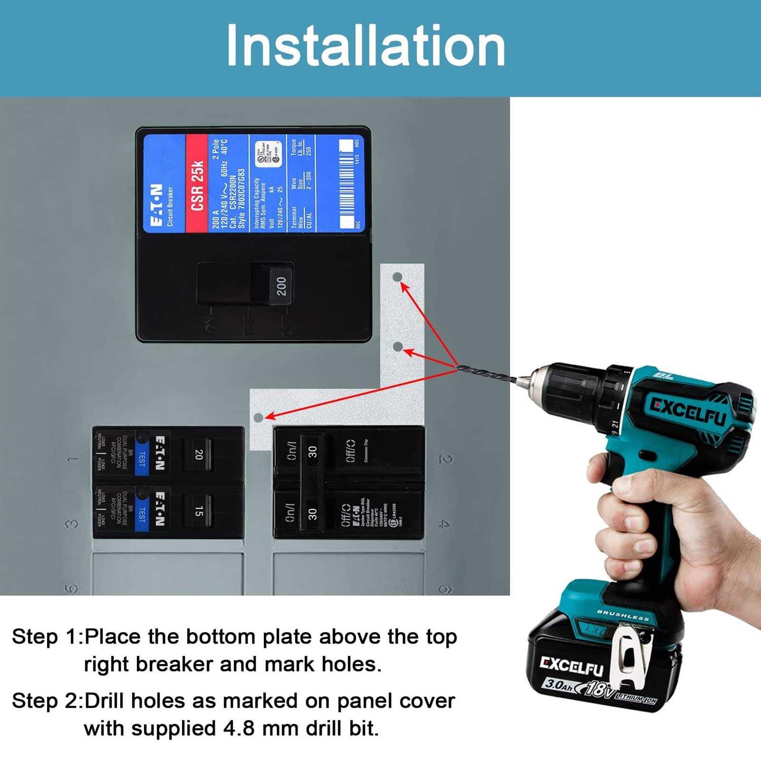 Generator Interlock Kit Compatible with Cutler Hammer BR SERIES 150 and 200 amp Panels - Cheap Fitting