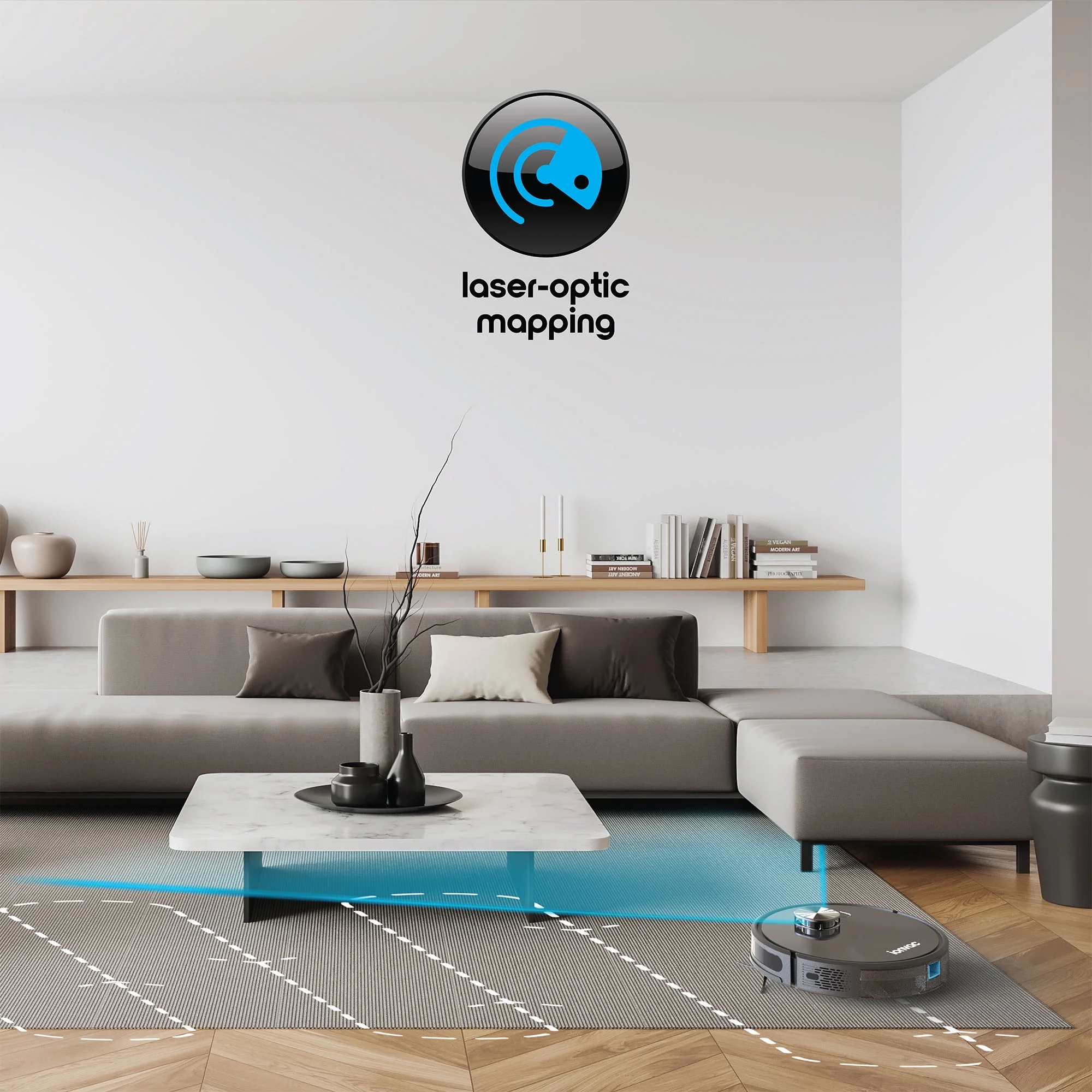 Ionvac OptiMax Robovac, Laser Mapping Robot Vacuum Cleaner with Wi-Fi, New - Cheap Fitting