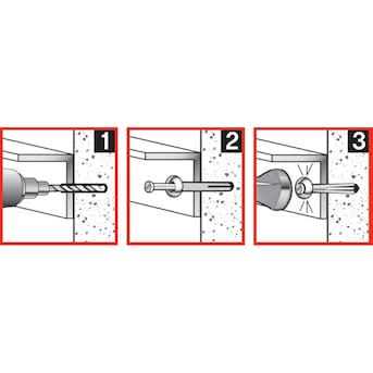 Red Head Hammer Anchor - Cheap Fitting