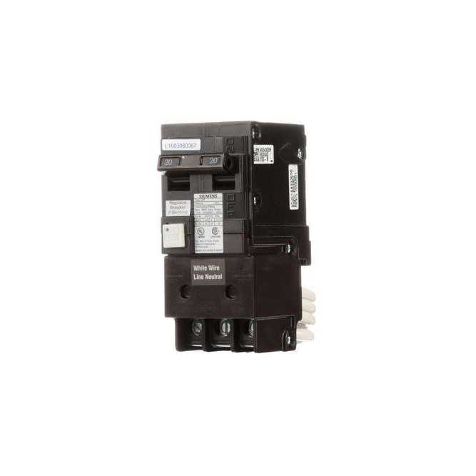 Siemens 20-Amp 2-Pole GFCI Circuit Breaker - Cheap Fitting