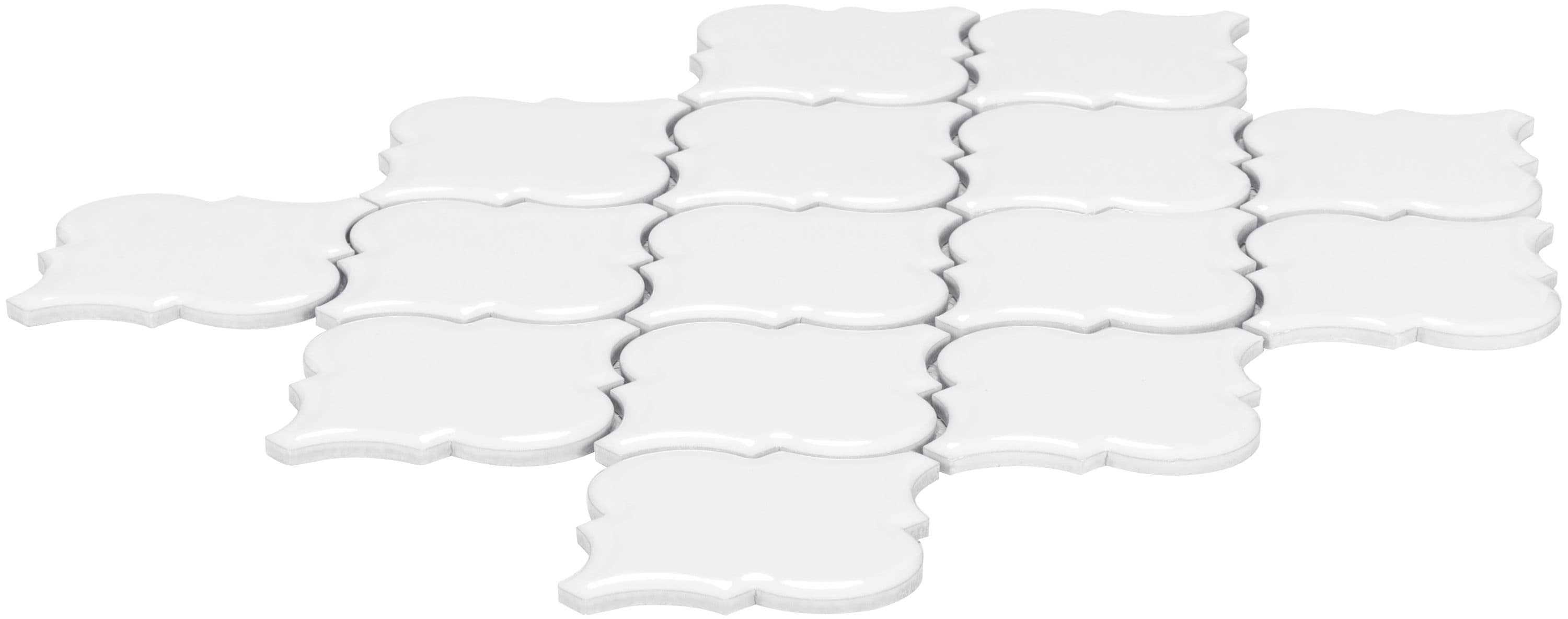 Satori Hudson Brilliant White 11-in x 13-in Glossy Porcelain Lantern and Wall Tile 1001-0218-0 - Cheap Fitting