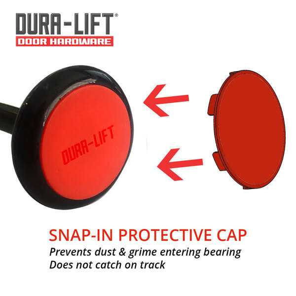 DURA-LIFT Titan Premium 2 in. Sealed 6200ZZ Nylon Garage Door Roller with 4 in. Corrosion Resistant Stem DLR6200ZZT - Cheap Fitting