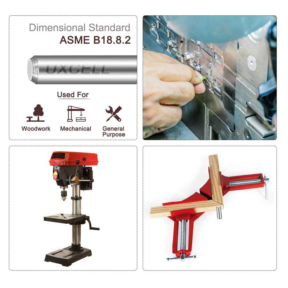 Uxcell 10Pcs 4mm x 25mm Dowel Pin 304 Stainless Steel Shelf Support Pin Fasten Elements Silver Tone - Cheap Fitting