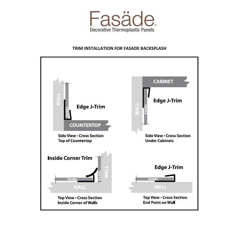 Fasade Outside Corner Trim Large Profile - Cheap Fitting
