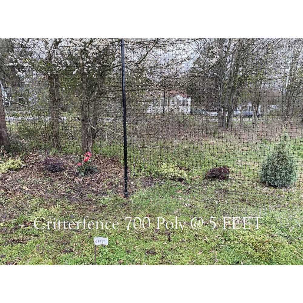 Critterfence 700 GRB Matte Black Graduated Reinforced Bottom Welded Wire Fence - Cheap Fitting