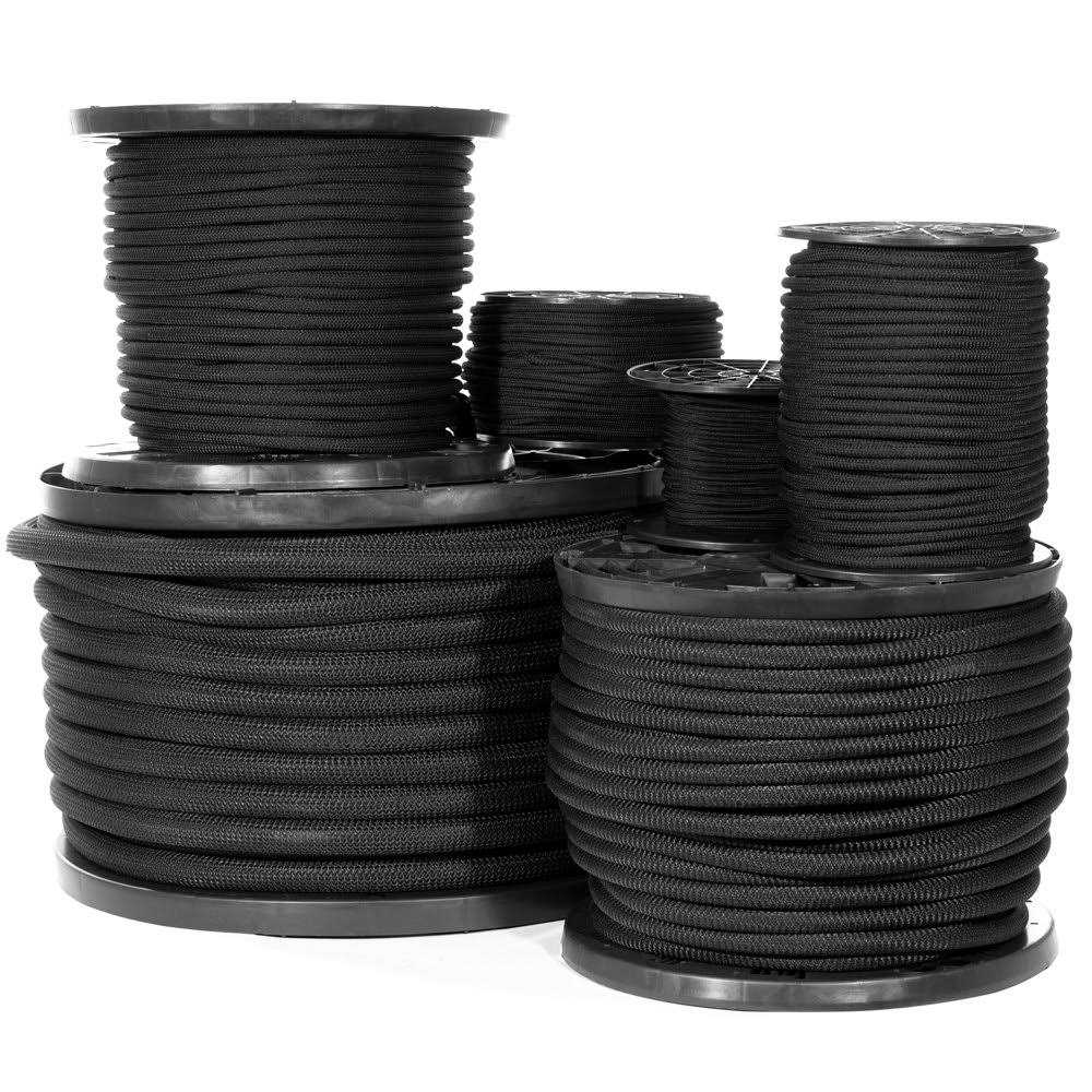 Paracord Planet Black Diamond Weave Shock Cord - Cheap Fitting