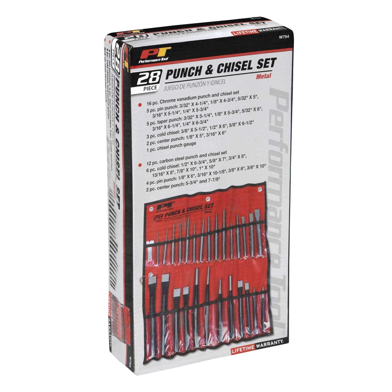 Performance Tool W754 Punch and Chisel Set - Cheap Fitting