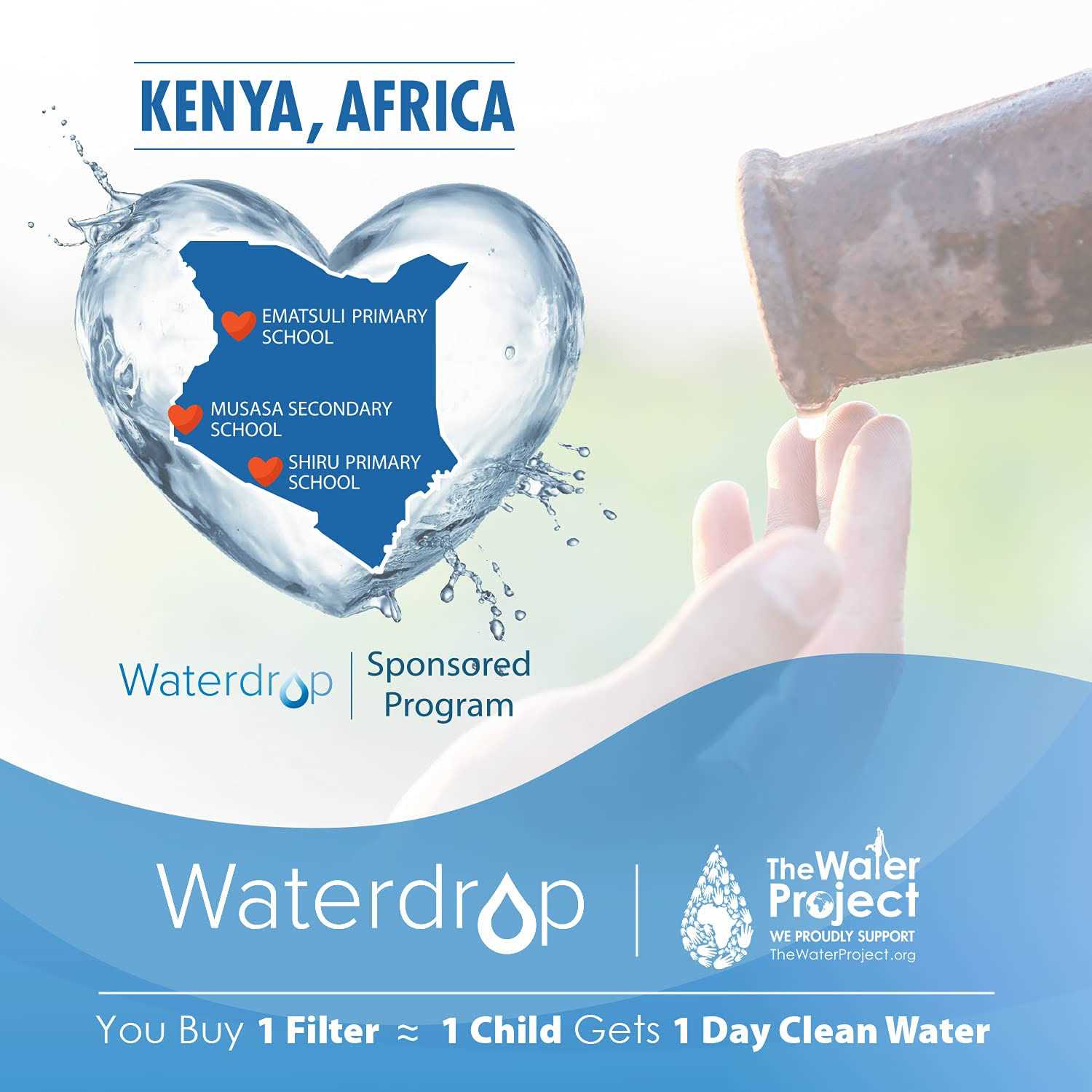 Waterdrop AP431 AP430SS Whole House Scale Inhibitor Water Filter System - Cheap Fitting