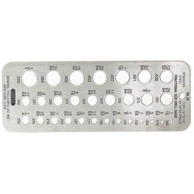 General Tools 24 Drill Gauge - Cheap Fitting