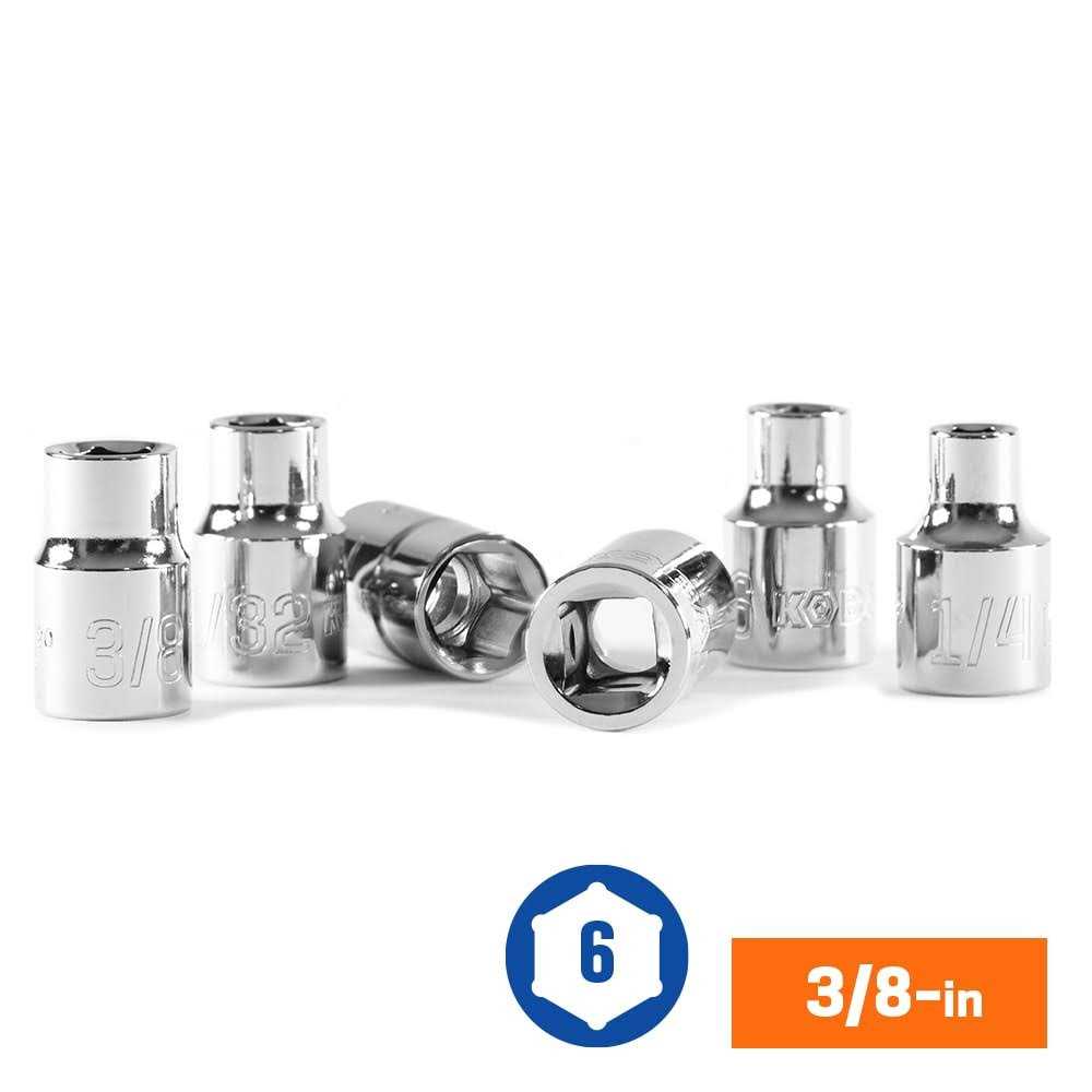 Kobalt 126-piece Standard and Metric Polished Chrome Mechanics Tool Set with Hard Case Rubber 53281 - Cheap Fitting