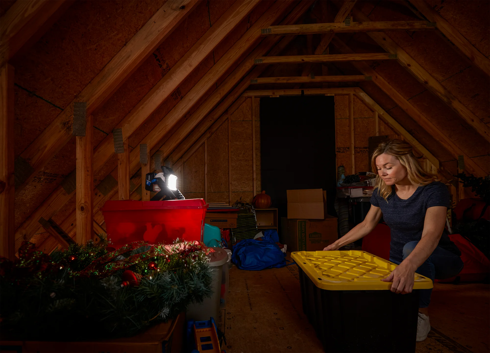 HART 20-Volt Hybrid LED Site Light, 1,800 Lumens (Battery Not Included) - Cheap Fitting