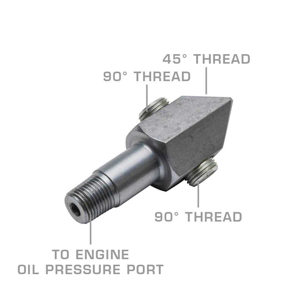 Glowshift Oil Pressure Sensor Thread Adapter for Chevy Small Block 305 350 - Cheap Fitting