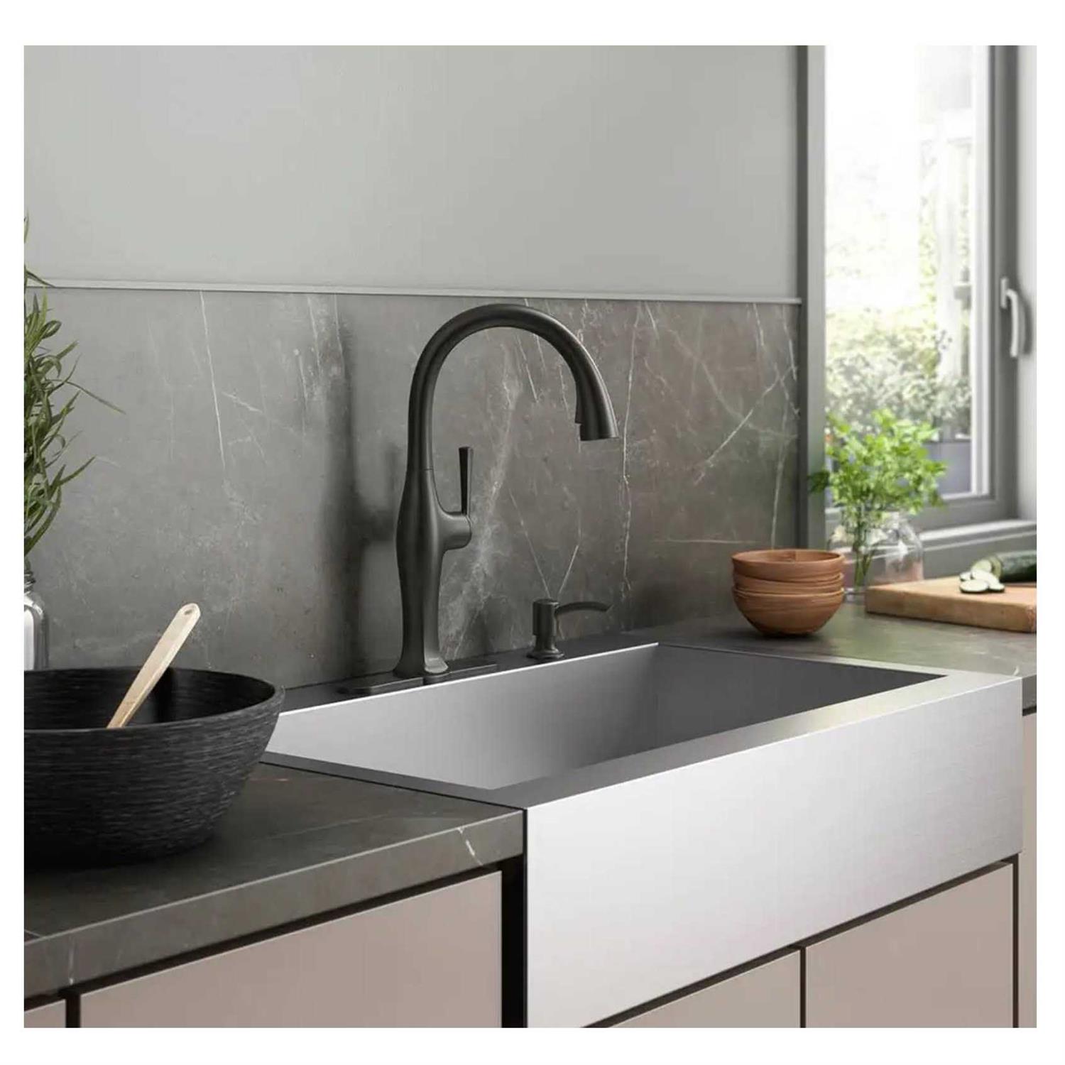 Kohler Sundae Single-Handle Pull Down Sprayer Kitchen Faucet - Cheap Fitting