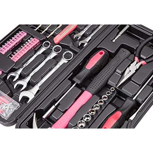 Cartman Tool Set General Household Hand Tool Kit with Plastic Toolbox Storage Case - Cheap Fitting