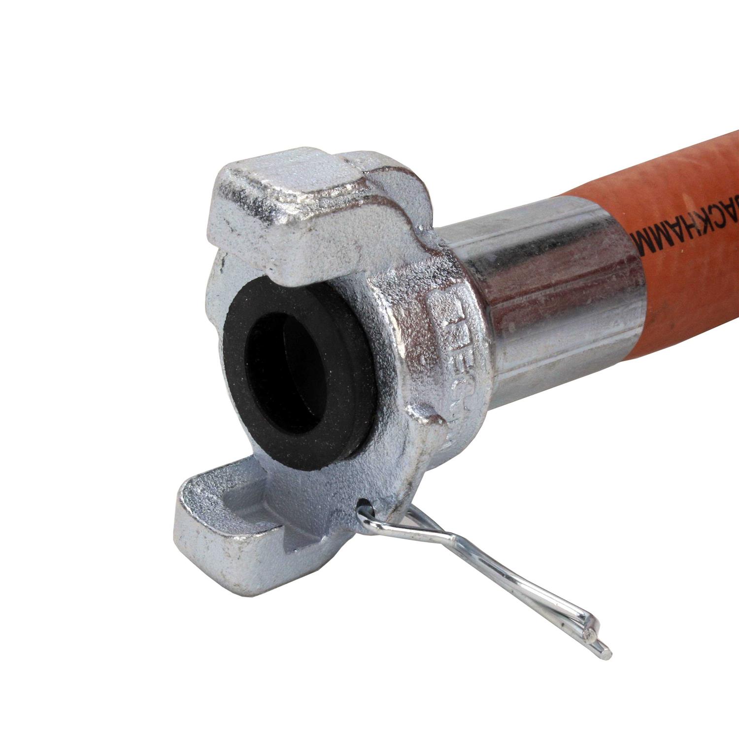 Milton Industries 1638 Industrial Jackhammer Rubber Air Hose 50′ Length x 3/4 Crimped Universal Coupling Connection Fitting	Milton Industries 1638 Industrial Jackhammer Rubber Air Hose 50′ Length x 3/4 Crimped Universal Coupling Connection Fitting - Cheap Fitting