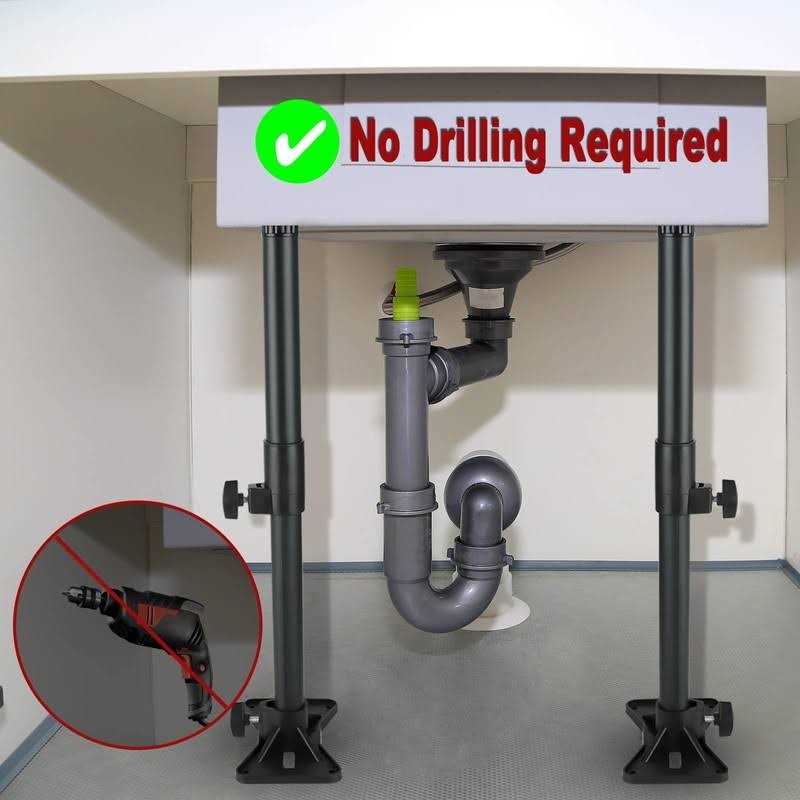 Undermount Sink Support Repair Brackets YMOBBU Undermount Sink Repair Kit System Kitchen Sink Adjustable Brackets - Cheap Fitting