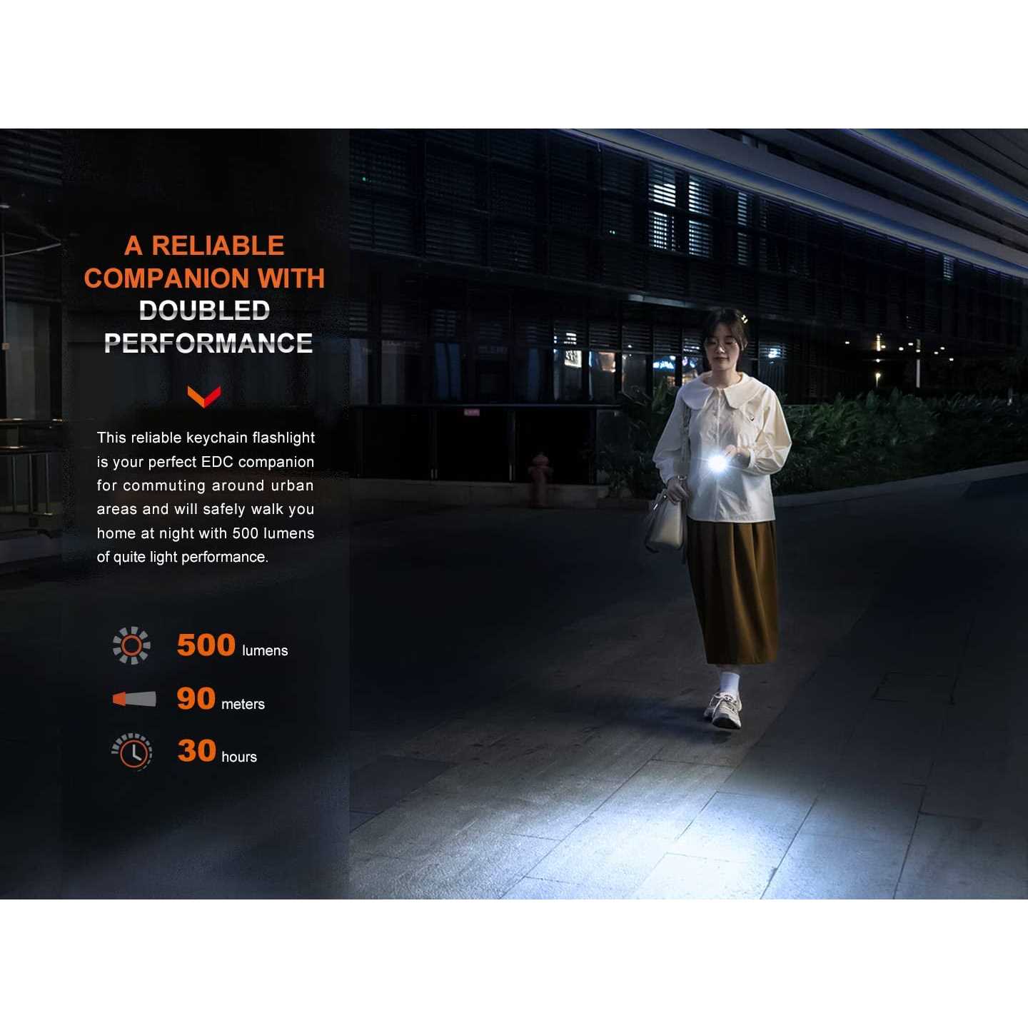 Fenix E03R V2.0 Keychain Flashlight - Cheap Fitting