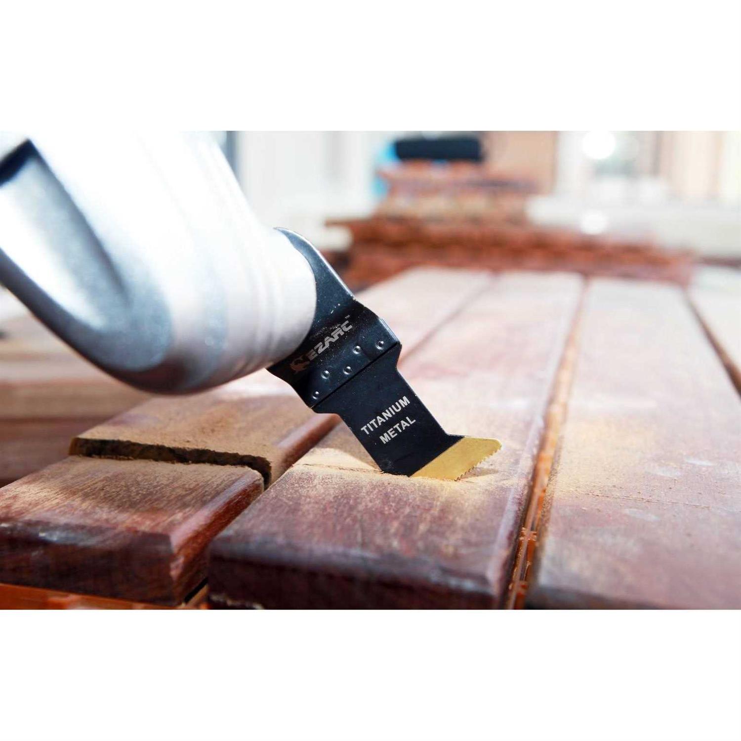 EZARC Titanium Oscillating Multitool Blade for Wood, Metal and Hard Material - Cheap Fitting