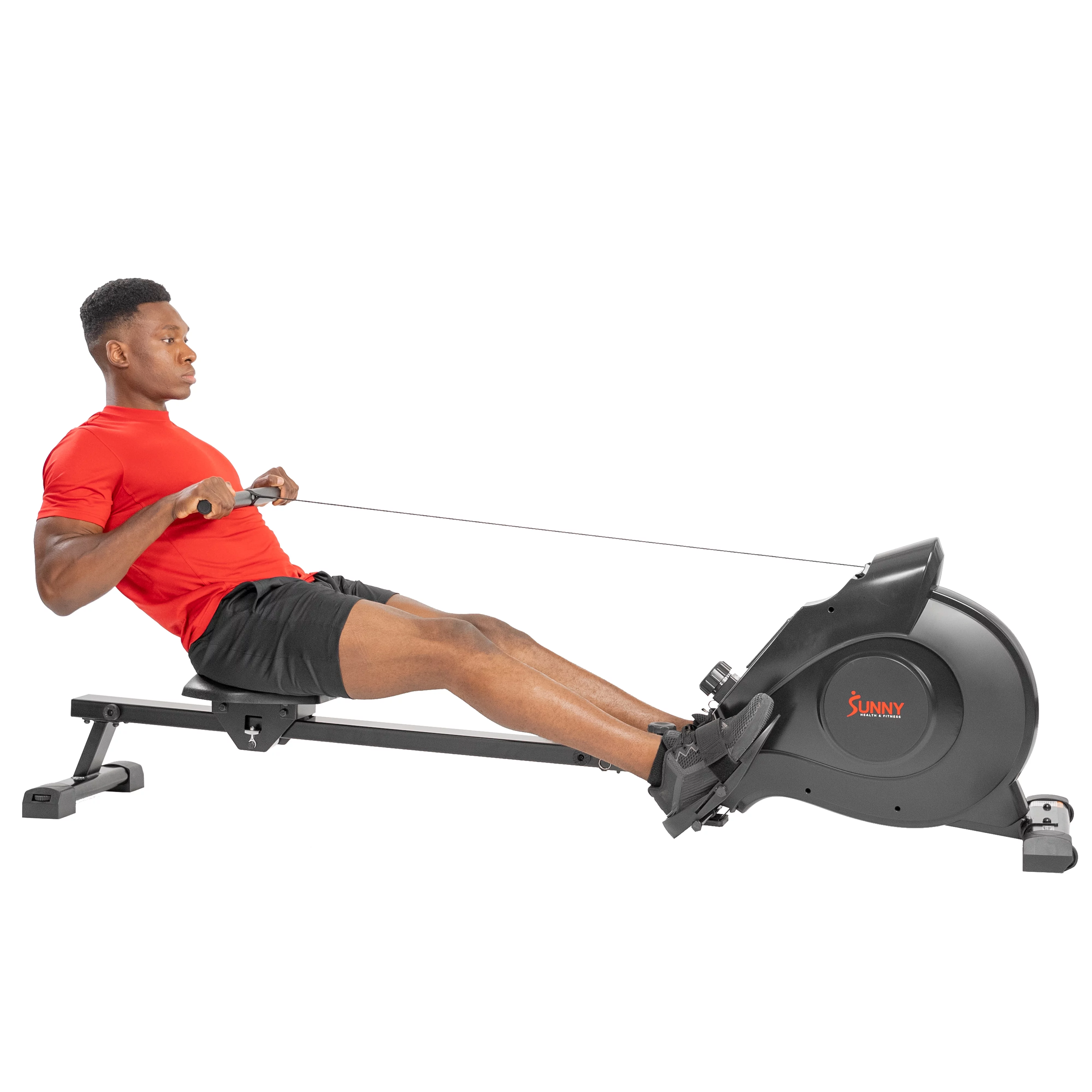 Sunny Health & Fitness Smart Magnetic Rowing Machine with Extended Slide Rail with Optional Exclusive SunnyFit® App Enhanced Bluetooth Connectivity SF-RW5515 - Cheap Fitting