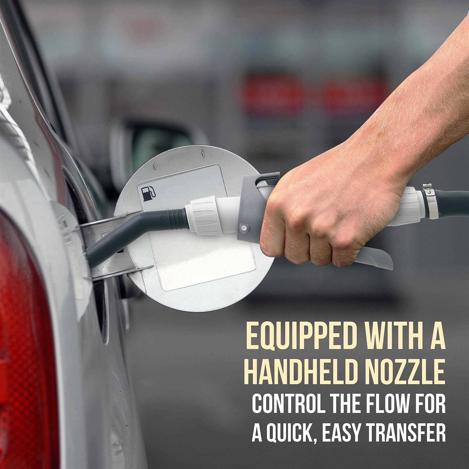 DEWAY Automatic Fuel Transfer Pump with Nozzle for Quick Flow Control & Stop - Cheap Fitting