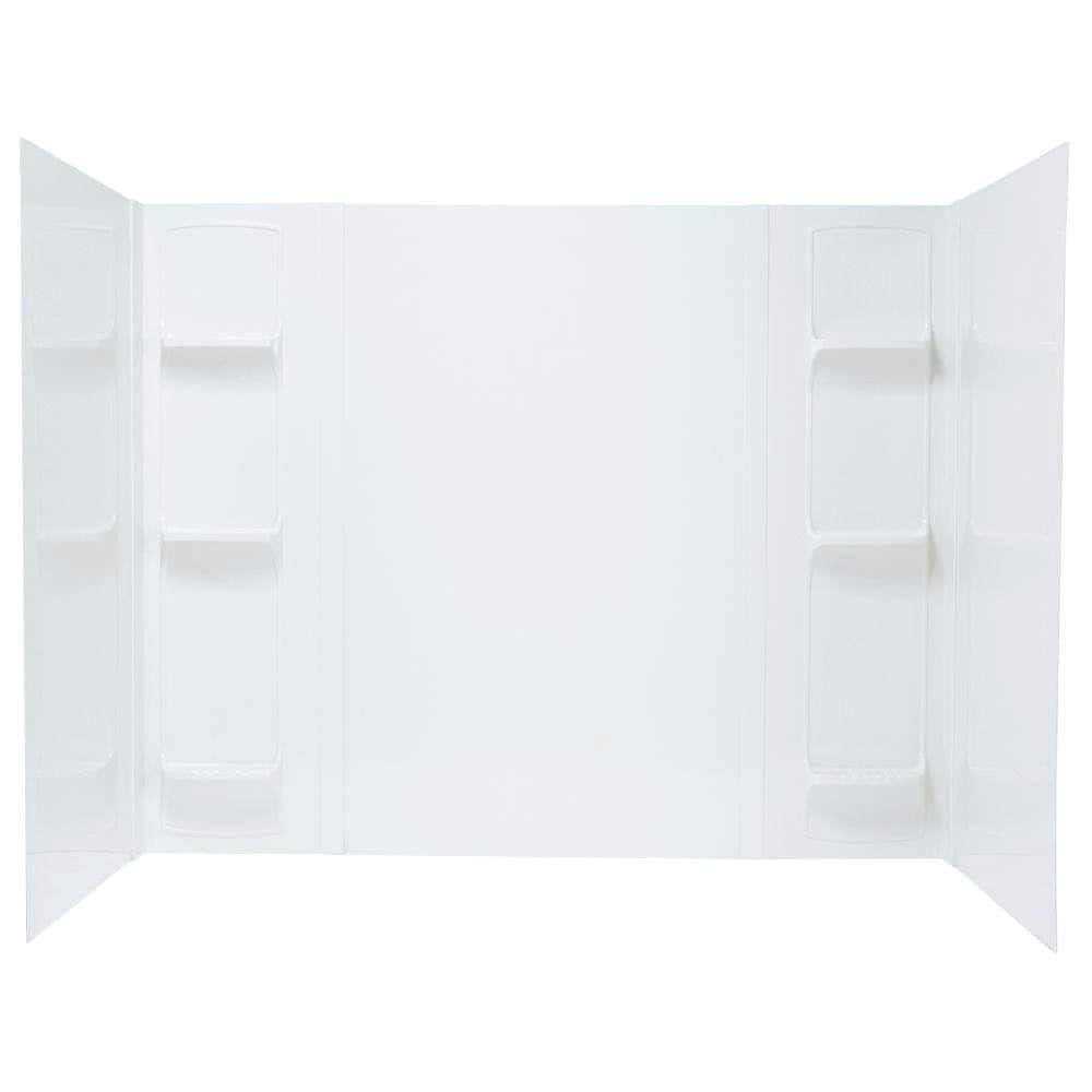 Mustee 56WHT Durawall Fiberglass Bathtub Wall Surround - Cheap Fitting