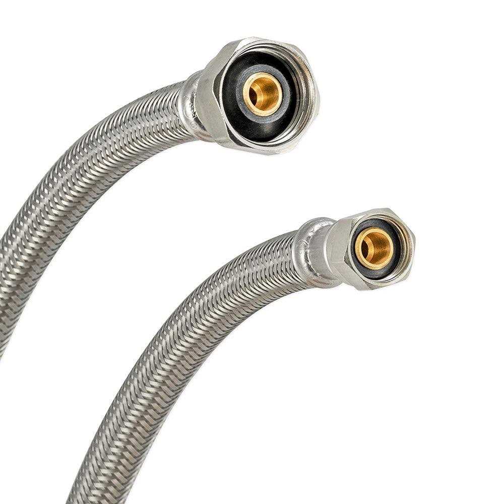 EZ-FLO 48007 30 Faucet Connector Water Supply Line 1/2 FIP x 3/8 Compression - Cheap Fitting