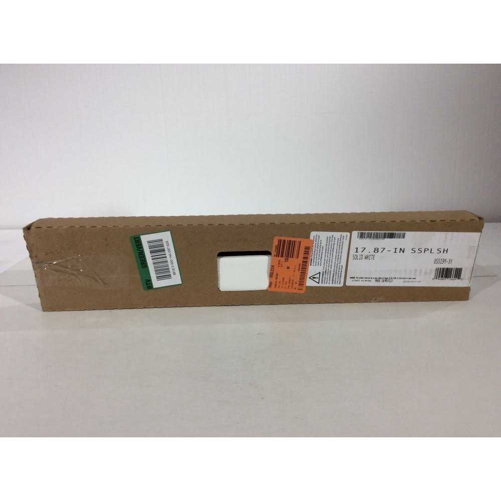 17-7/8 in. Cultured Marble Sidesplash in White - Cheap Fitting