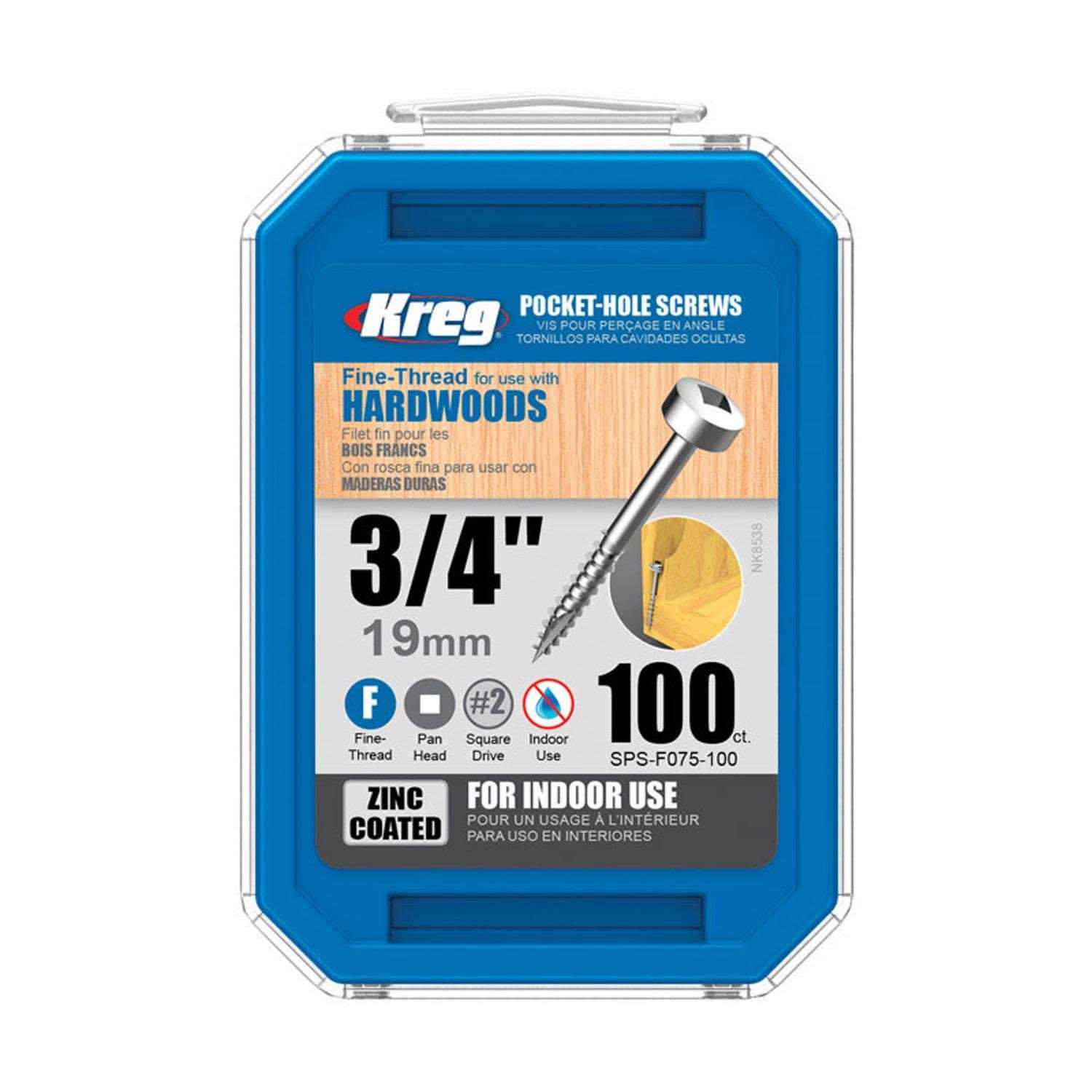 Kreg Zinc Pocket Hole Screw - Cheap Fitting