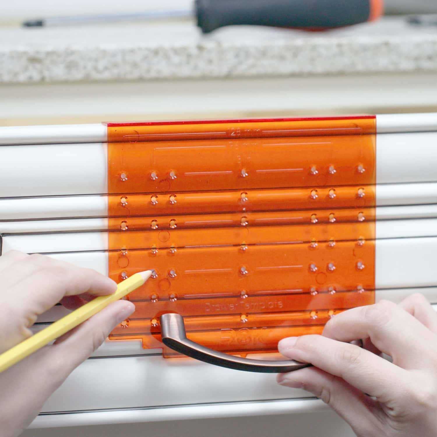 Rok Hardware Knob Handle Pull Drill Mounting Template For Cabinet Doors And Drawers - Cheap Fitting