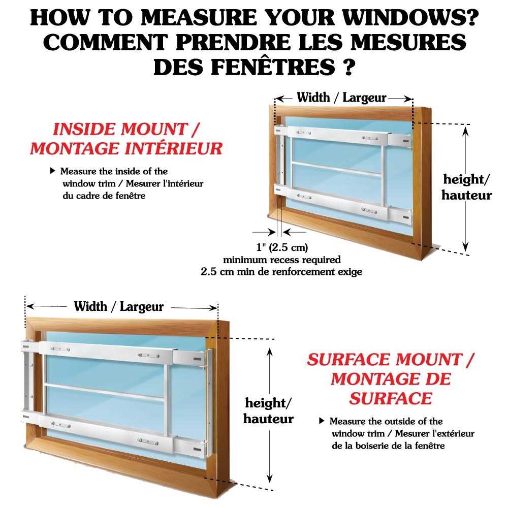 Mr. Goodbar Fixed Adjustable Width 3-Bar Window Guard - Cheap Fitting