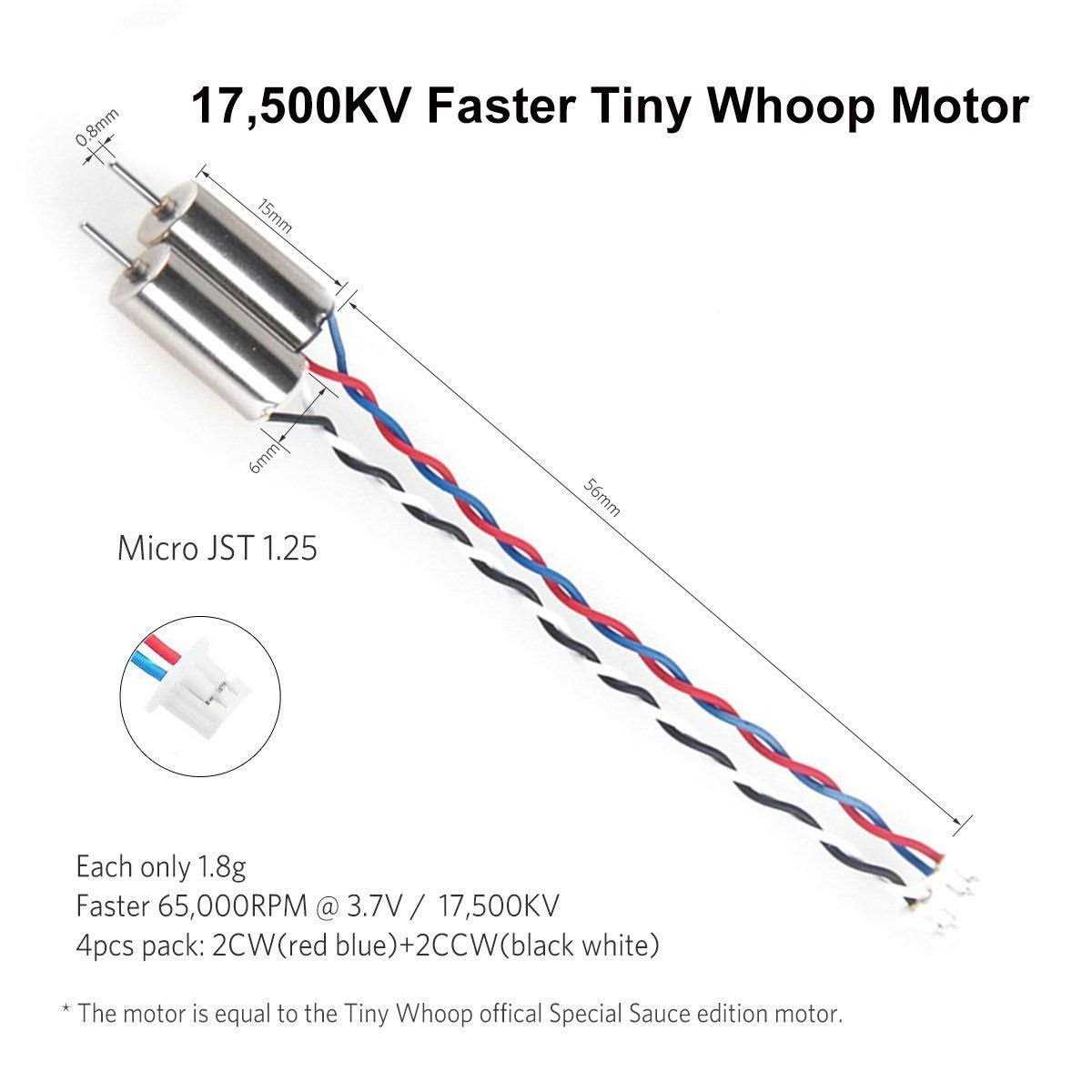 Crazepony 4pcs 615 Coreless Motor Special Sauce Edition for Snaptain Sp350 Blade Inductrix Tiny Whoop - Cheap Fitting