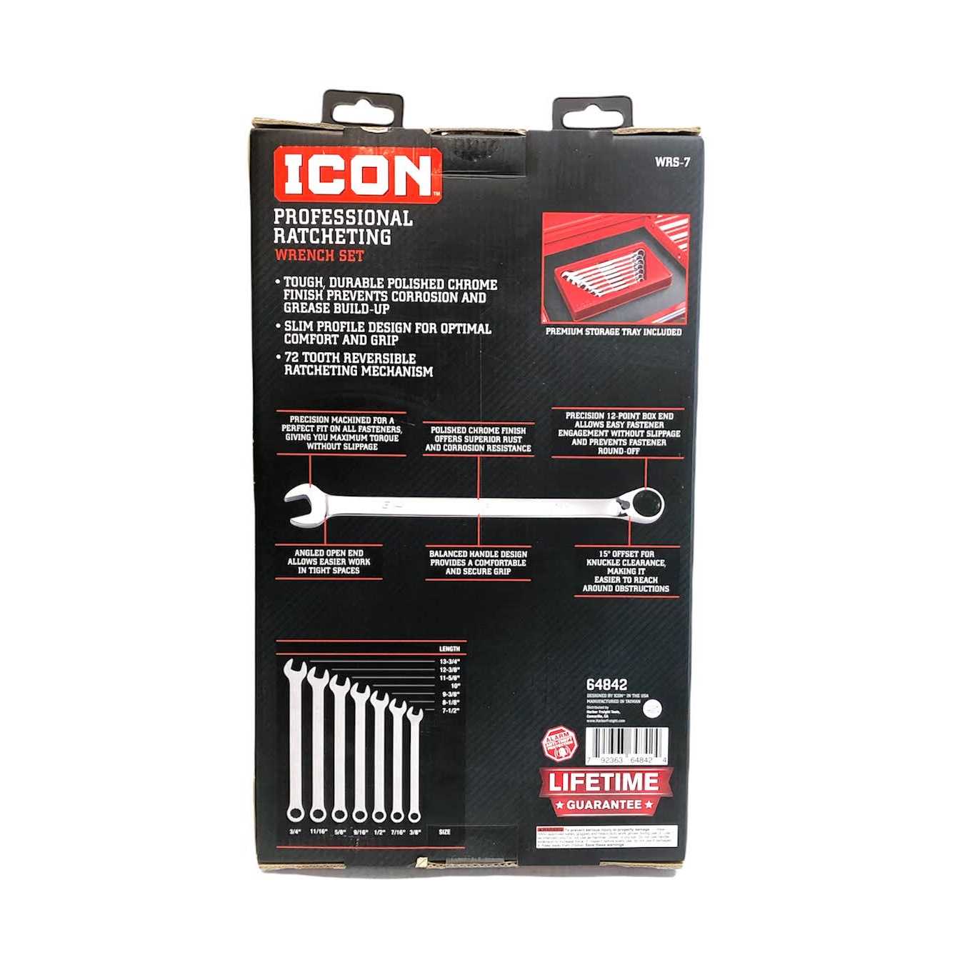 Icon Professional Ratcheting Combination Wrench Set - Cheap Fitting