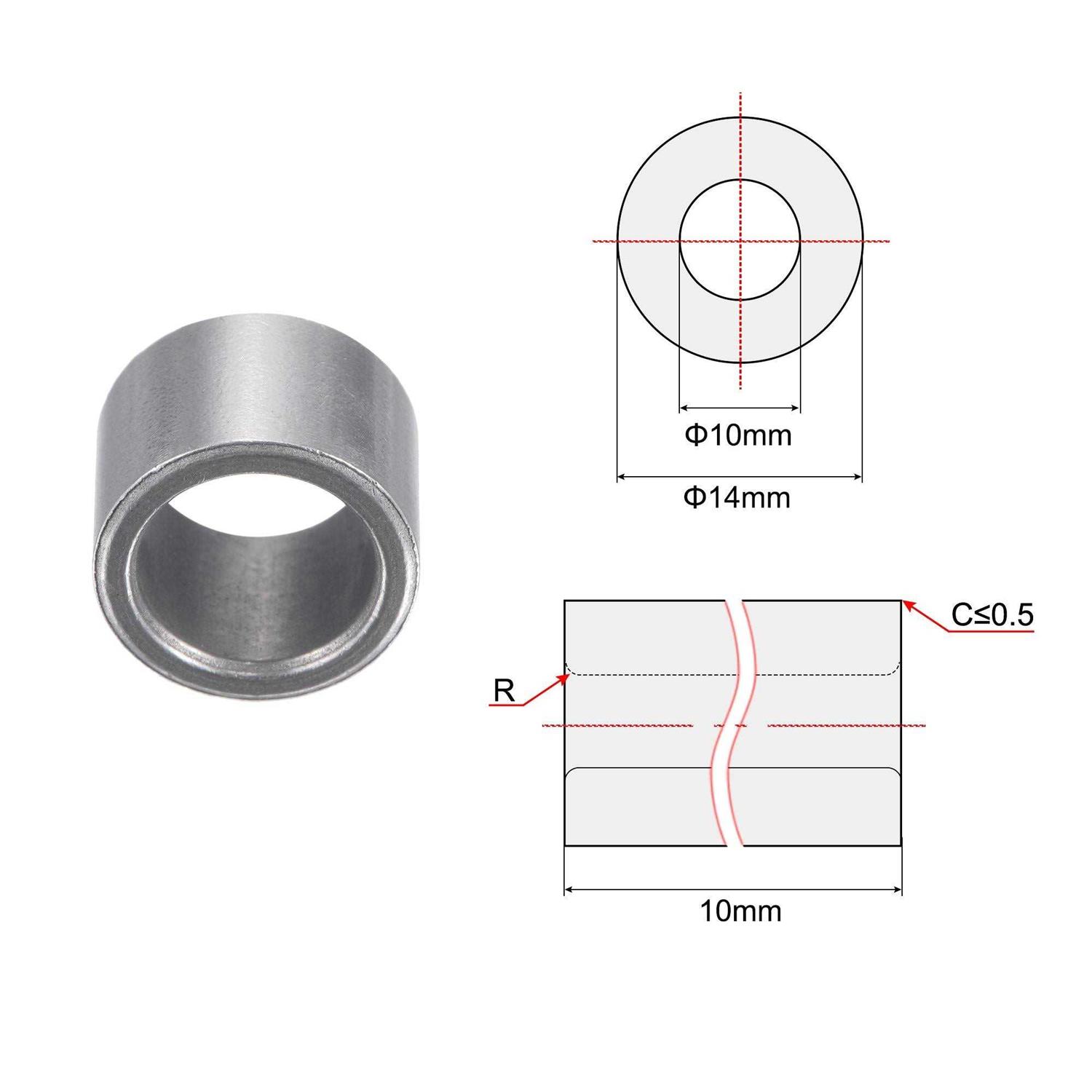 Uxcell Sleeve Bearings 14x22x15mm Sintered Iron Self-Lubricating Bushing 6pcs - Cheap Fitting
