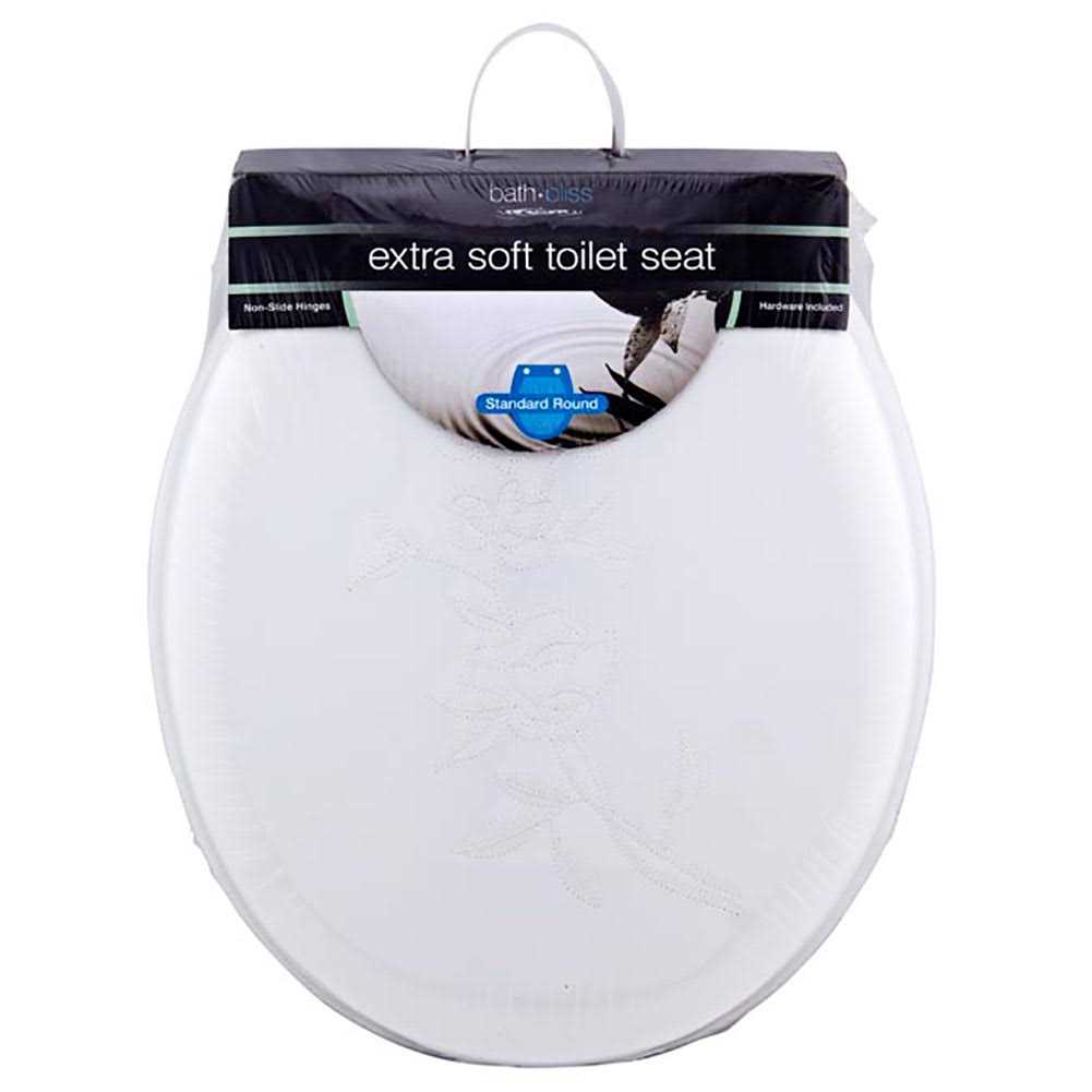 Bath Bliss Extra Soft Standard Round Toilet Seat - Cheap Fitting