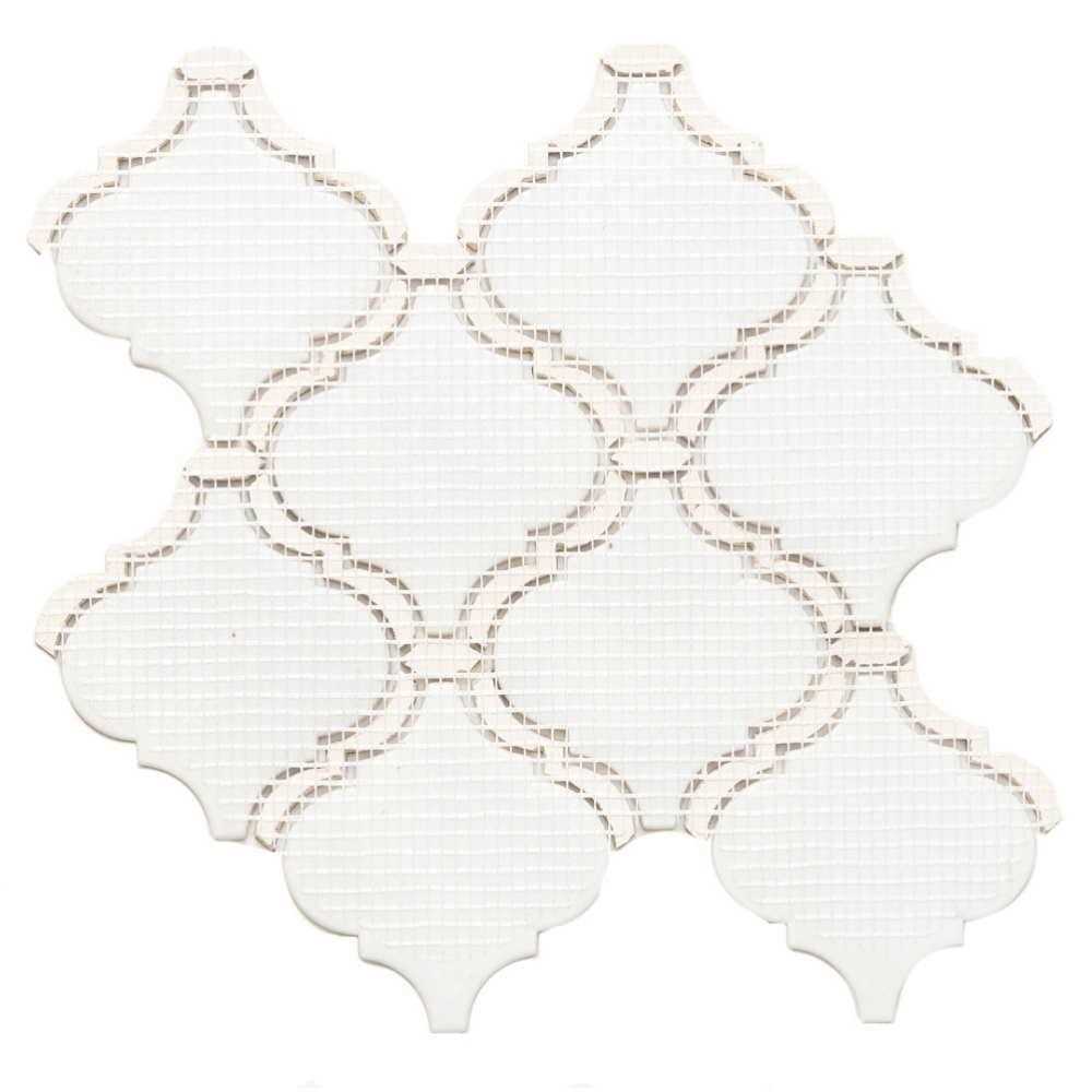 Tahitian Pearl 14 x 14.5 Glass Satin Mosaic Wall Tile The Tile Life - Cheap Fitting