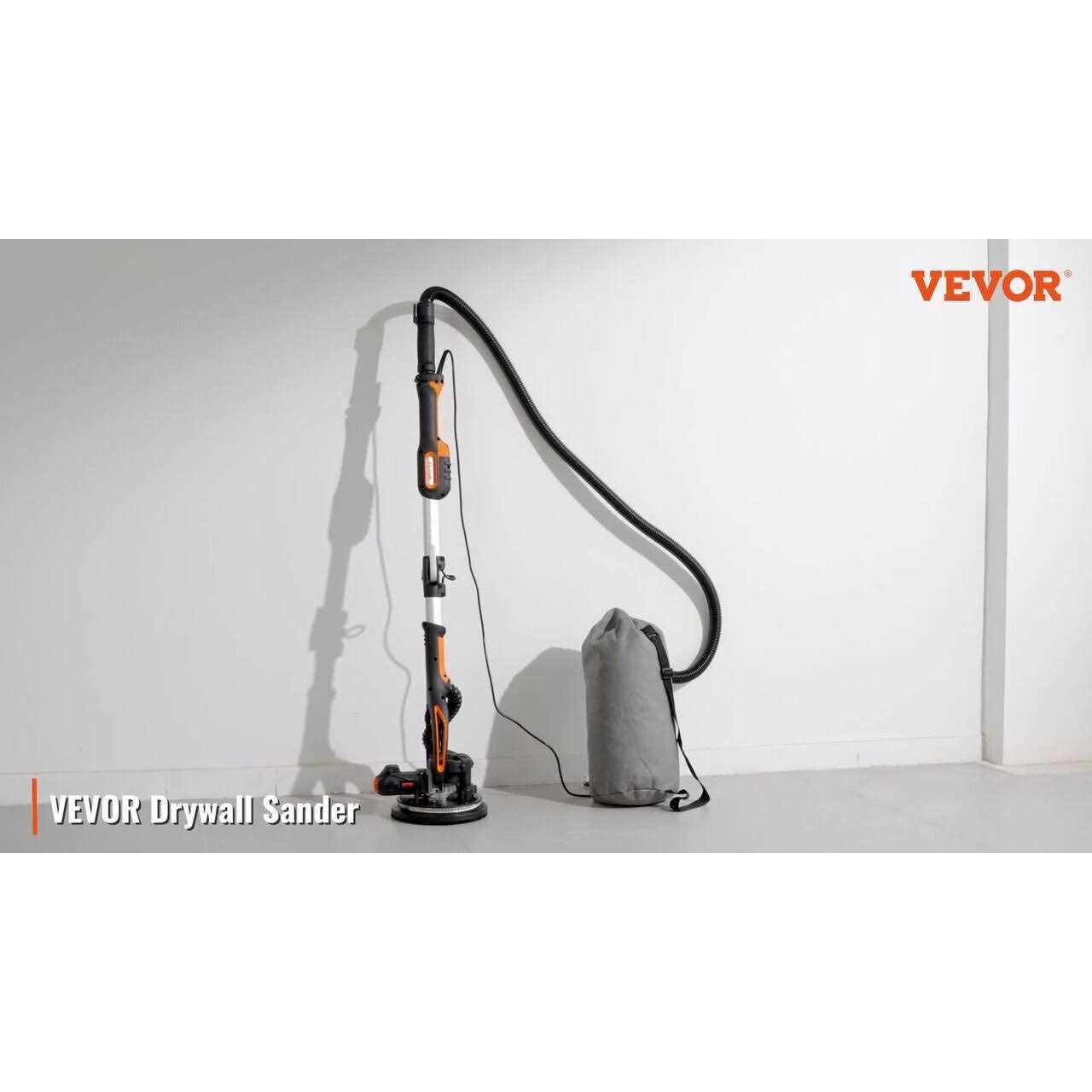 VEVOR Drywall Sander 900W Brush Motor 800-1800rpm Variable Speed & Self-Suction - Cheap Fitting
