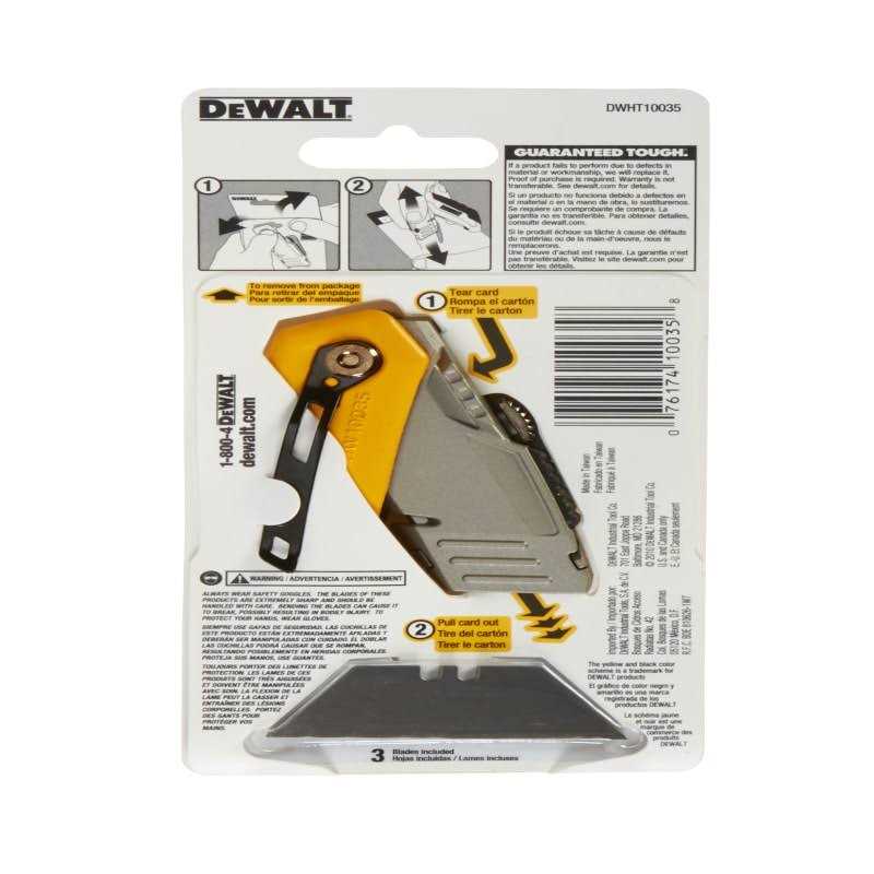 Dewalt Folding Retractable Utility Knife DWHT10035L - Cheap Fitting