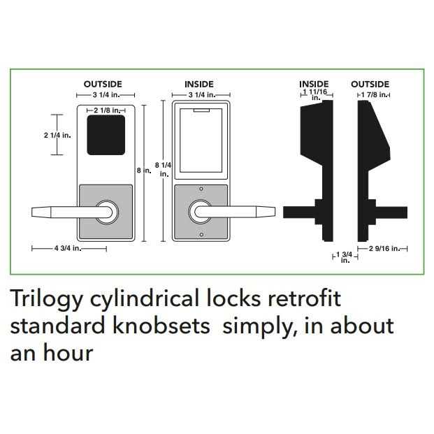 Trilogy Electronic Lock,Satin Chrome,12 Button DL2700WP US26D - Cheap Fitting