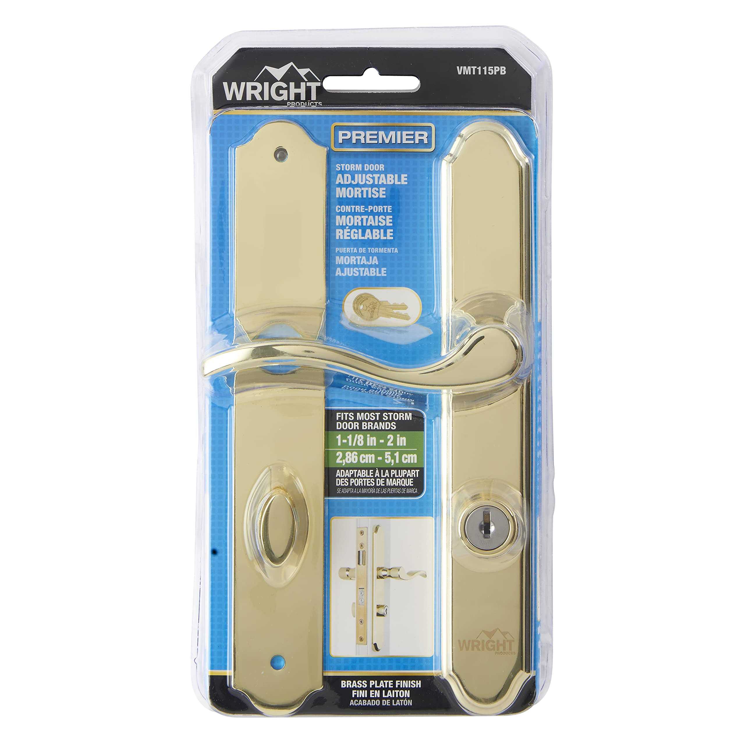 Wright Products vmt115pb brass Serenade style Mortise set - Cheap Fitting