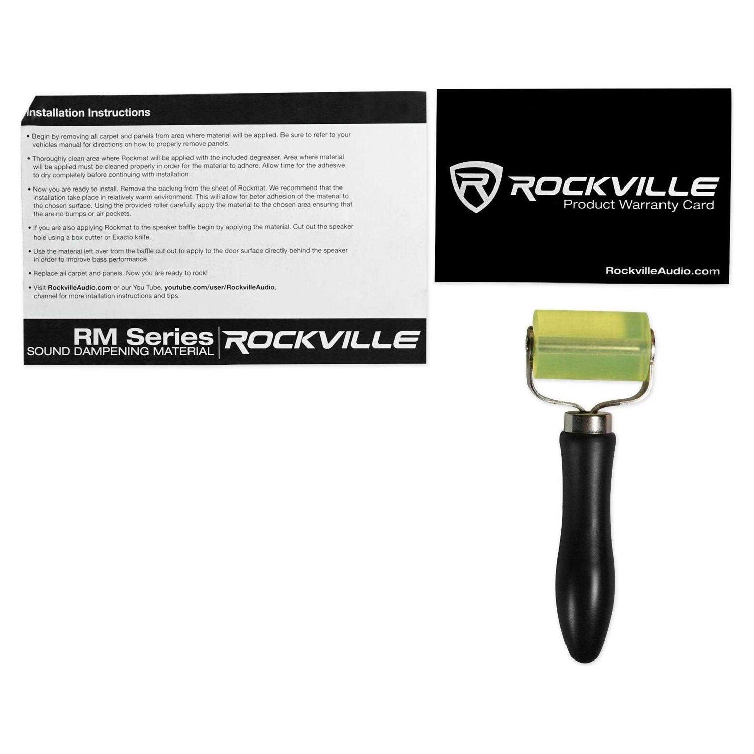 Rockville Rockmat RM36-B 36 Sq Ft Butyl Rubber Sound Dampening/Deadening Car Kit - Cheap Fitting
