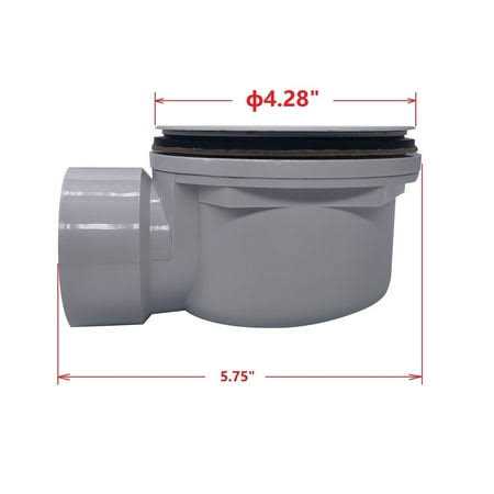 BlueVue Side Outlet Drain Assembly - Cheap Fitting