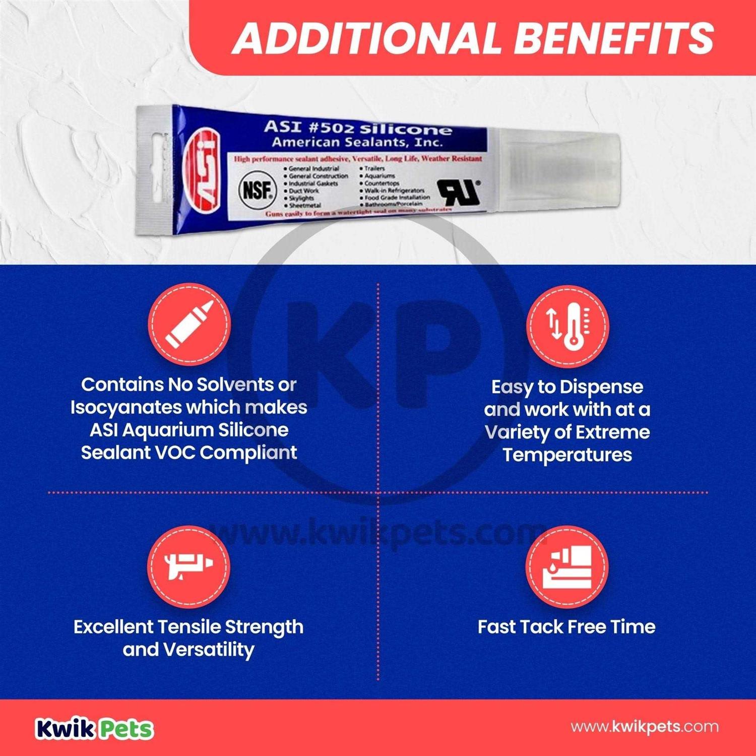 ASI 502 Food Grade 100% RTV Silicone Sealant - Cheap Fitting