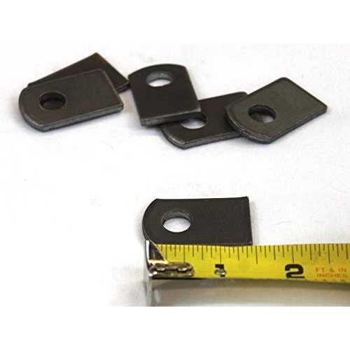 Bobco Metals Weld On Steel Flat Tab Brackets 1 x 1 1/2 x 1/8 Lot of 12 Brackets - Cheap Fitting