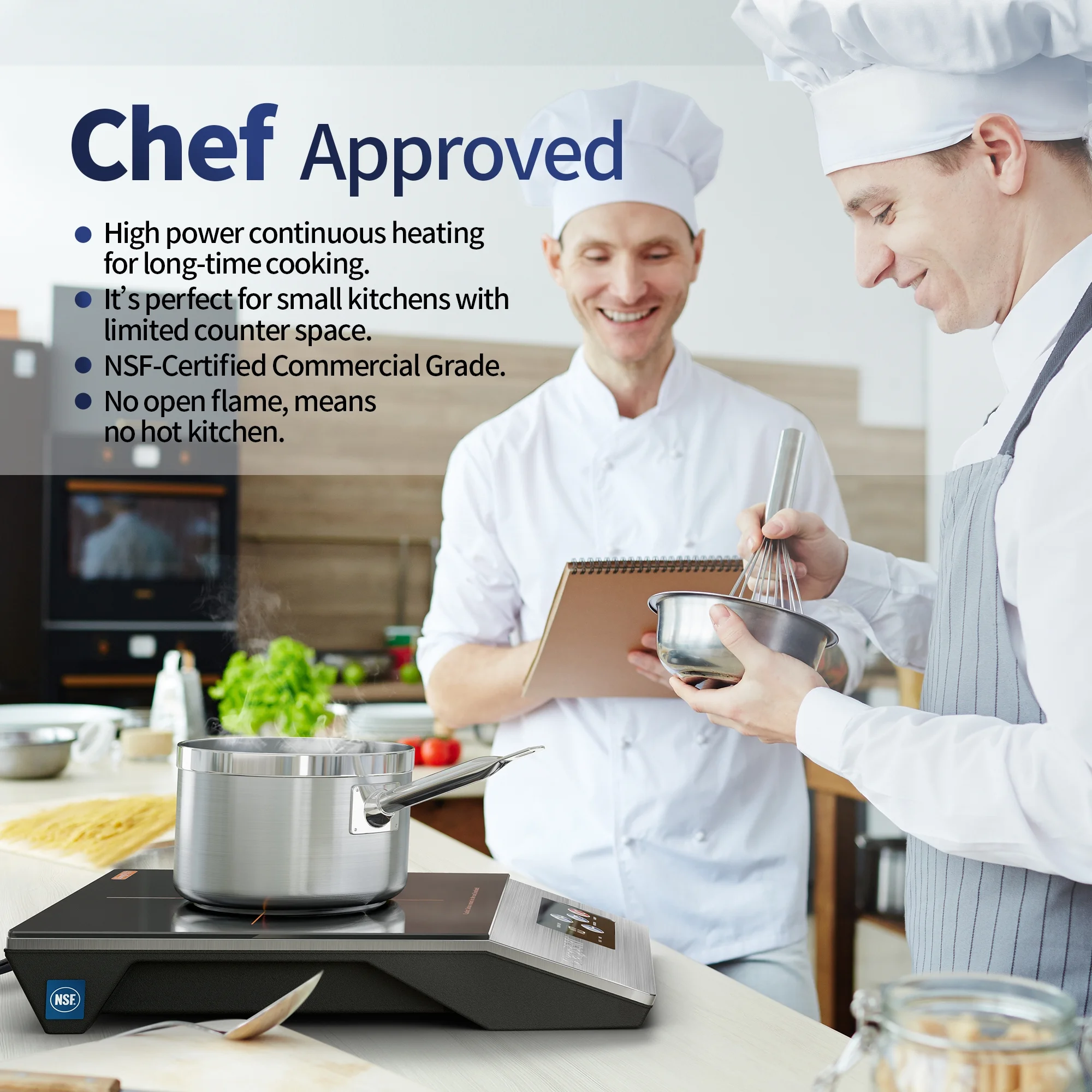 ChangBERT 1800W Portable Commercial Induction Cooktop NSF Certified Pro Chef Professional Countertop Stainless Steel Duralble Induction Burner - Cheap Fitting