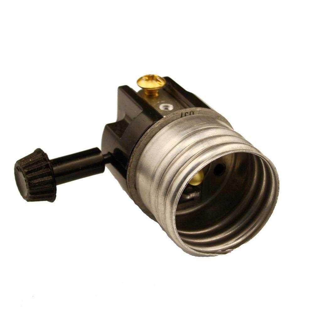 Leviton 7090-M Aluminum Medium Base Turn Knob Socket - Cheap Fitting
