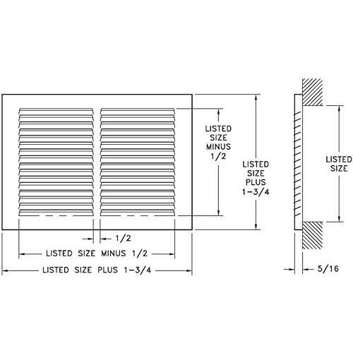 Hart & Cooley 650-14X6W Return Air Grille - Cheap Fitting