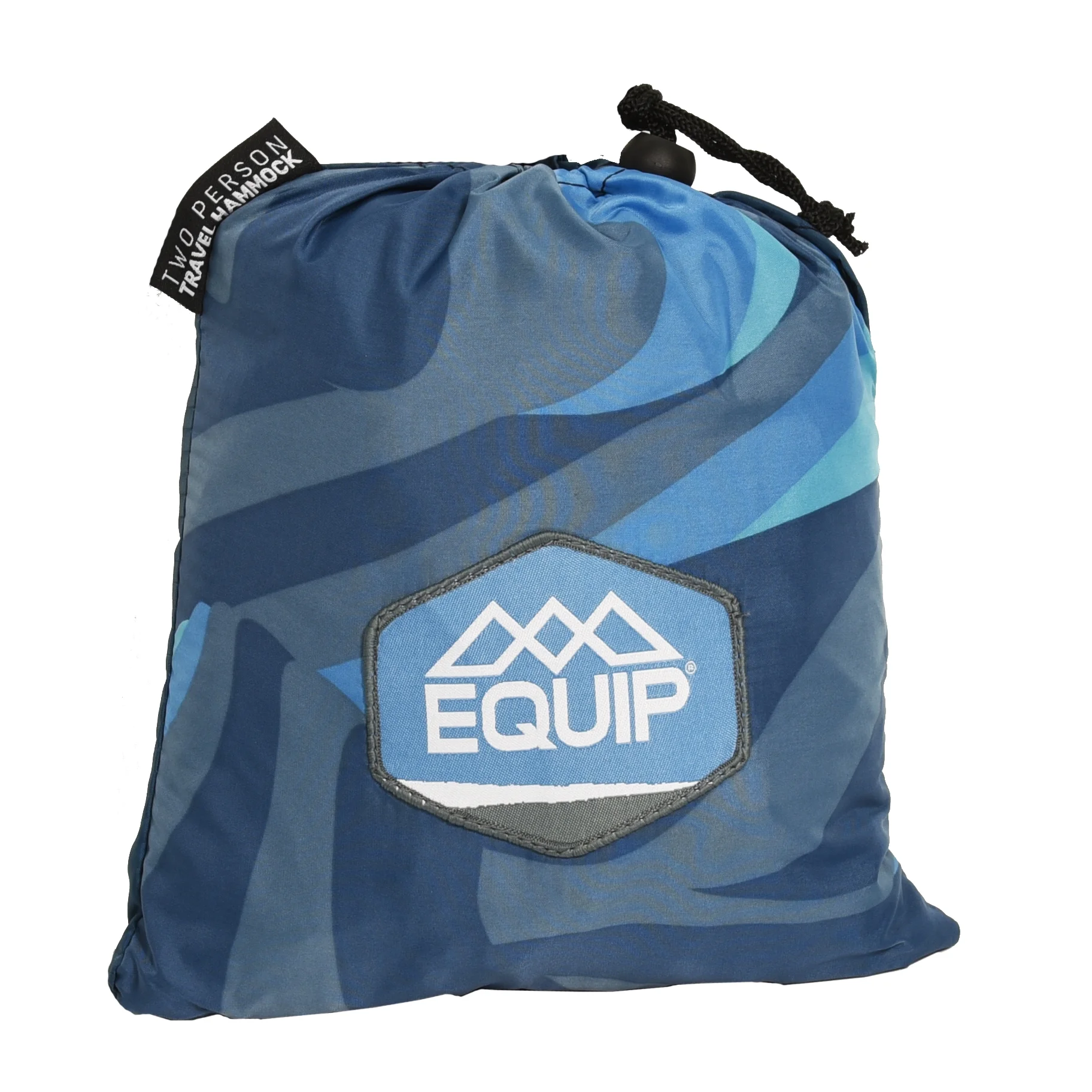 Equip Nylon 2 Person Travel Hammock - Blue Abstract Print - Cheap Fitting