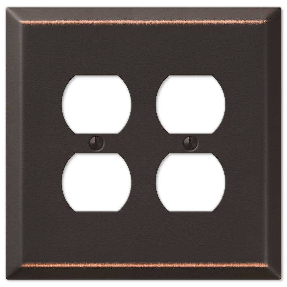Amerelle Oversized Aged Bronze Steel Single Rocker Wallplate 463RDB - Cheap Fitting