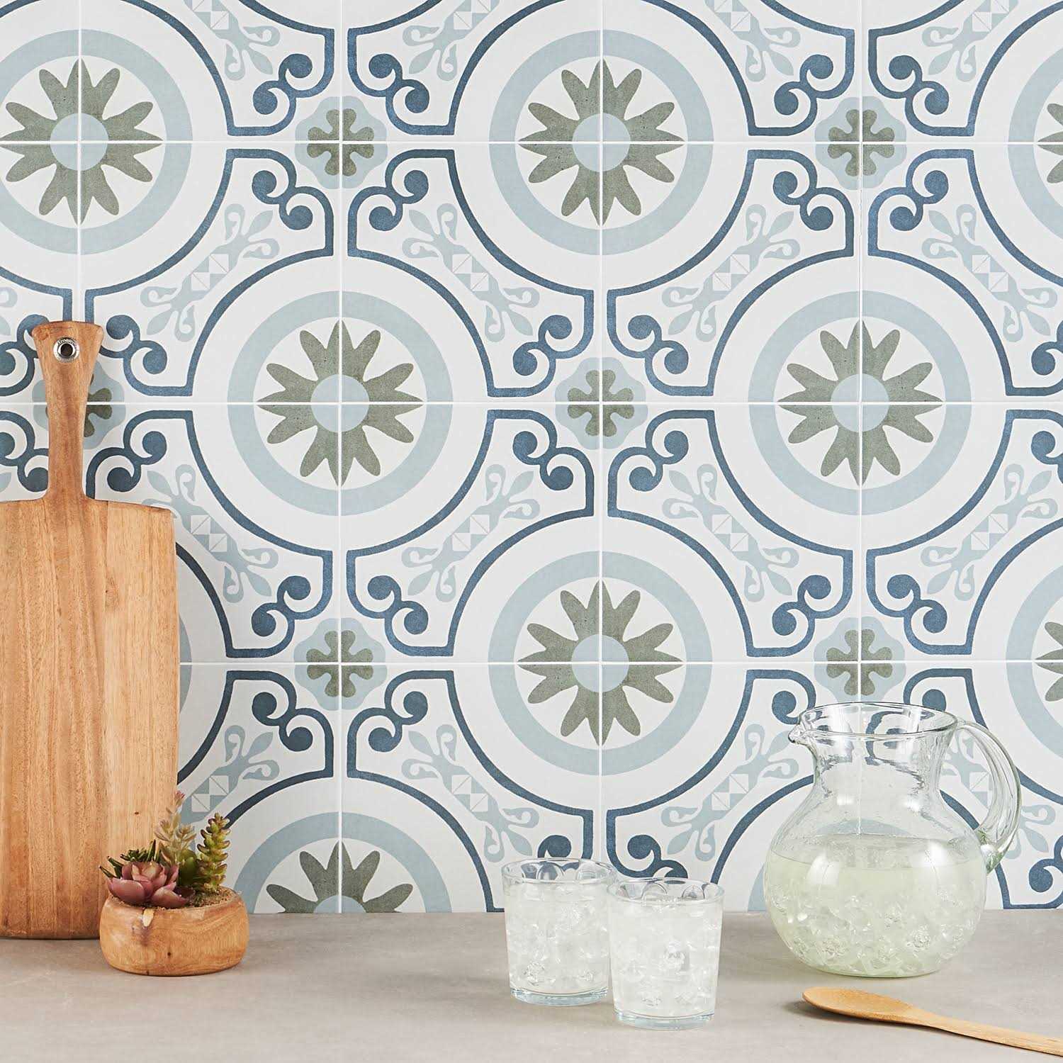 Ivy Hill Tile Aster Square 9 in. x 9 in. Matte Porcelain Floor and Wall Tile - Cheap Fitting